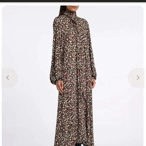 Chic Floral Long Sleeve Maxi Dress